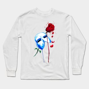 Phantom and Rose- Phantom of the Opera Long Sleeve T-Shirt